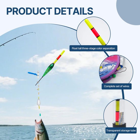 Dongcill automatische dobbers, automatische dobber- en vislijnset met beetindicator - ShopVlot — afbeelding 3