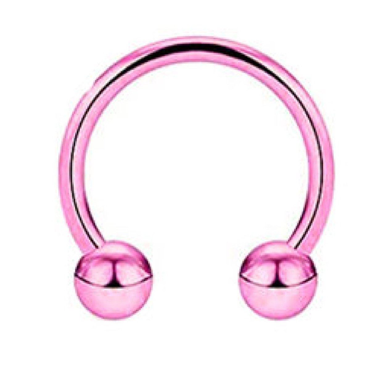 Piercing - Roze - Septum | Barbell | Balletjes