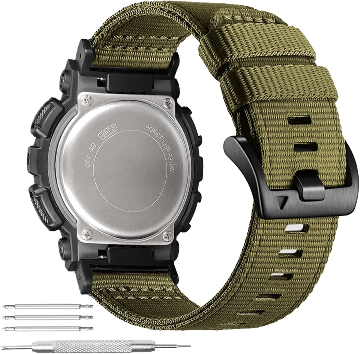 YOOSIDE Rugged Nylon Strap For Casio G-Shock DW-5600/8900, Adjustable Sport Watch Strap For - ShopVlot