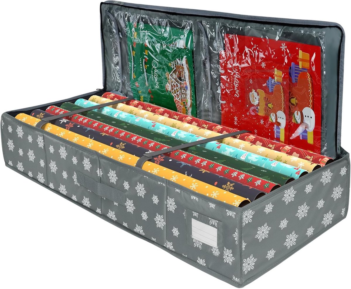 Cadeaupapier Aufbewahrungstasje Organizer (83,8 x 35,6 x 15,2 cm) met weefsel voor kerstmis verjaardag - ShopVlot