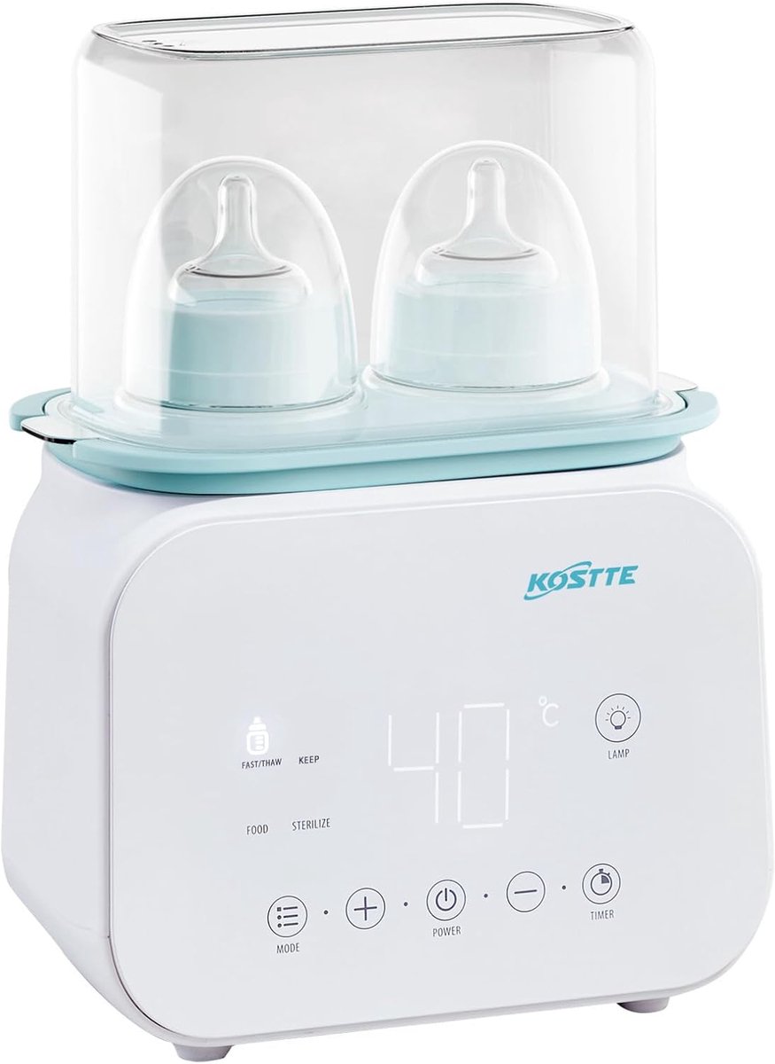 Babyfleswarmer 8-in-1 - Precisie temperatuurregeling - Ontdooien, steriliseren & verwarmen - Veilig en energiezuinig