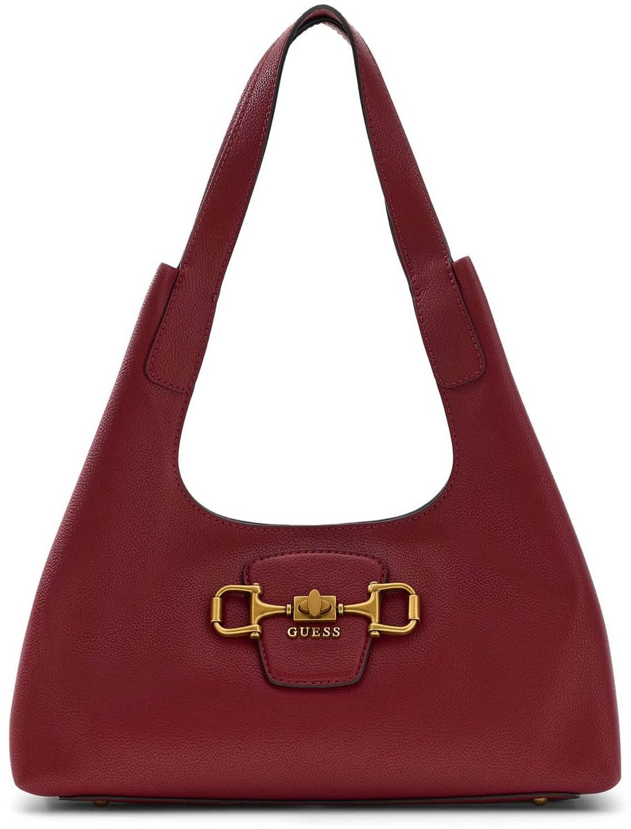 GUESS schoudertas Sunset Small Hobo Bag Red donkerrood