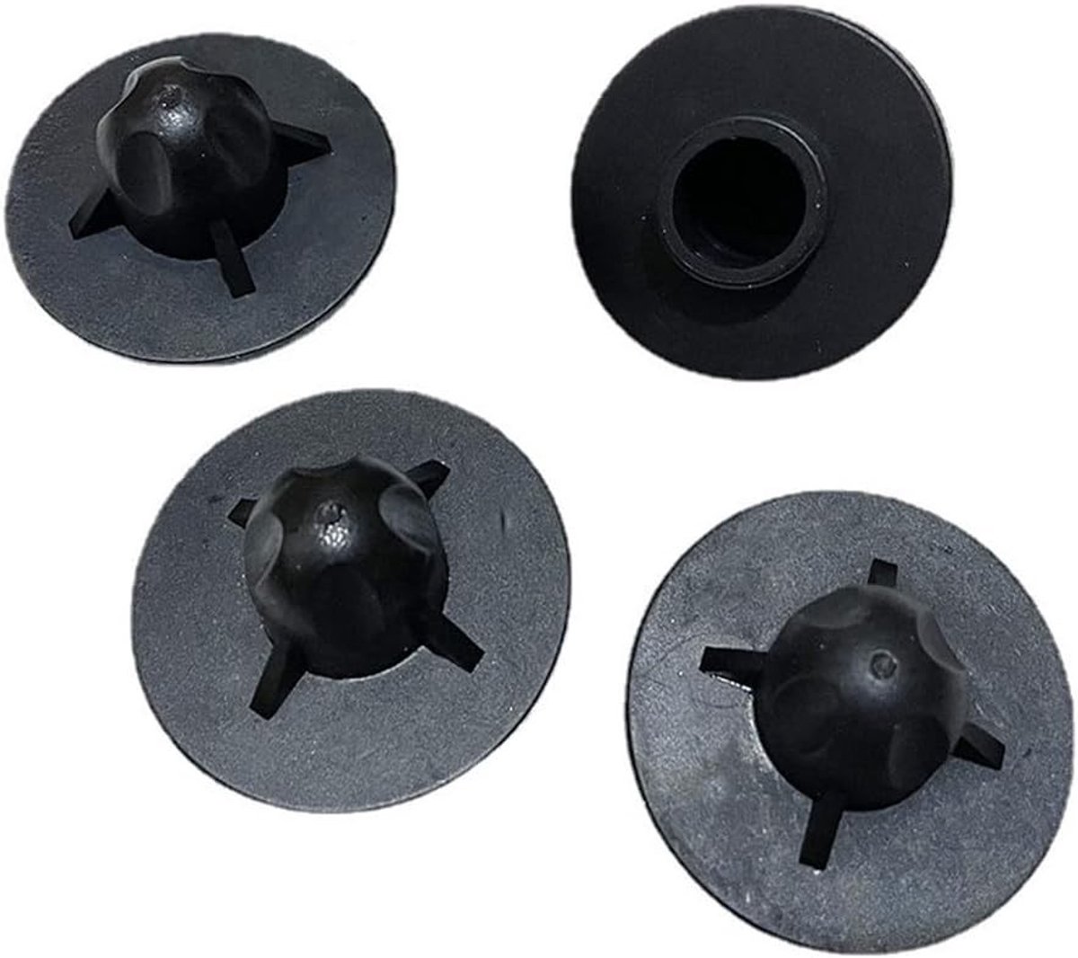 Stoeltafel - Zwart - 14 mm - Rubberen Voetbeschermers voor Campingstoelen - Bescherming voor Stoelpoot