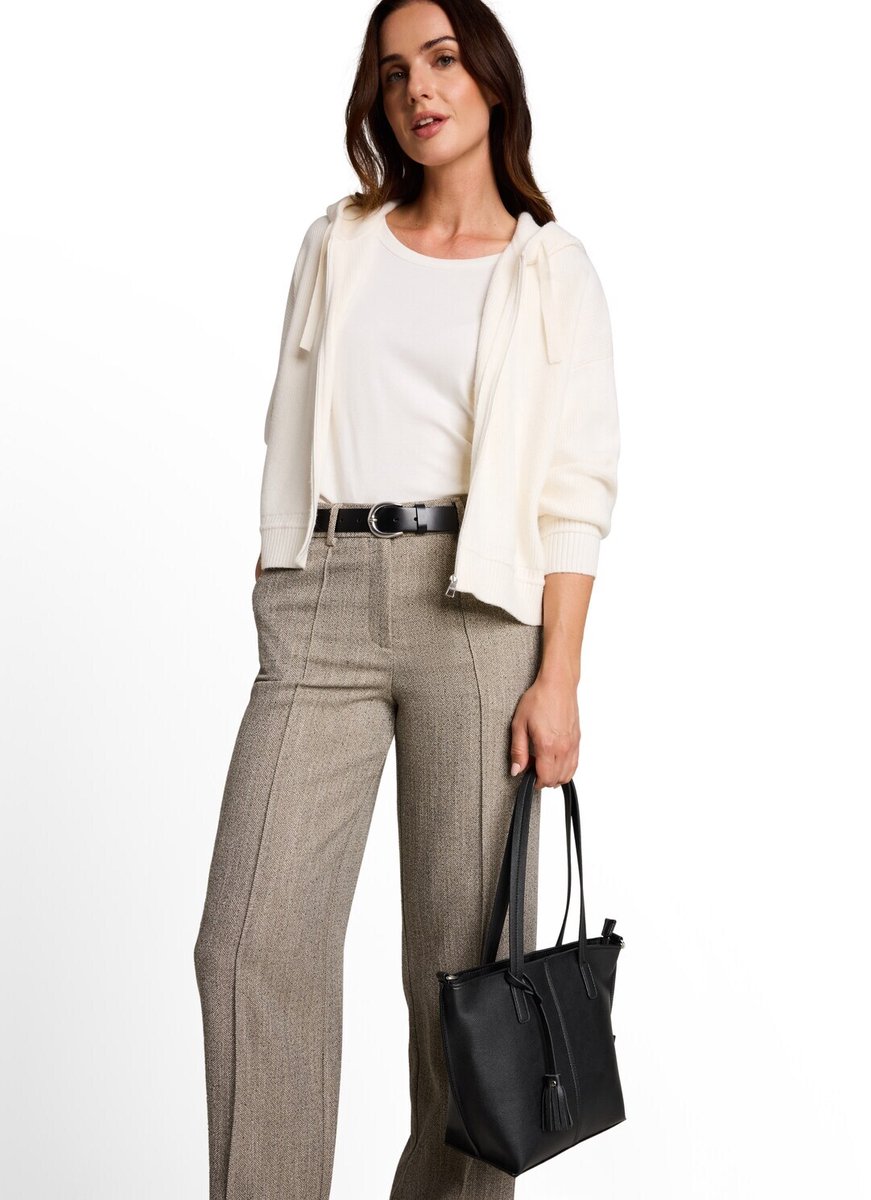 Tom Tailor - TTAVRIL M shopper met siernaad - Maat ONESIZE - schwarz / black