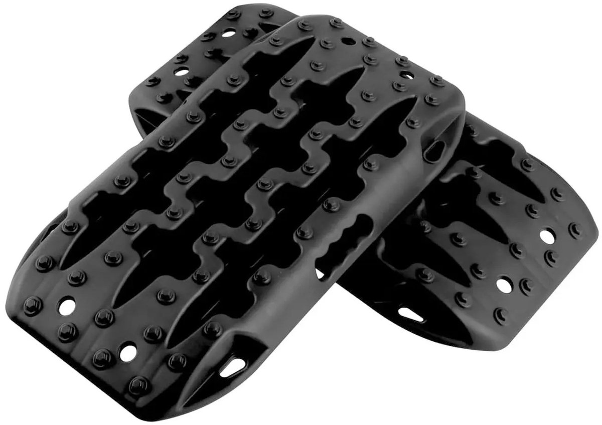 ArtiZo zandplaten - starthulp - bandenladder voor zand/modder/sneeuw - tot 10 ton - set van 2 - zwart