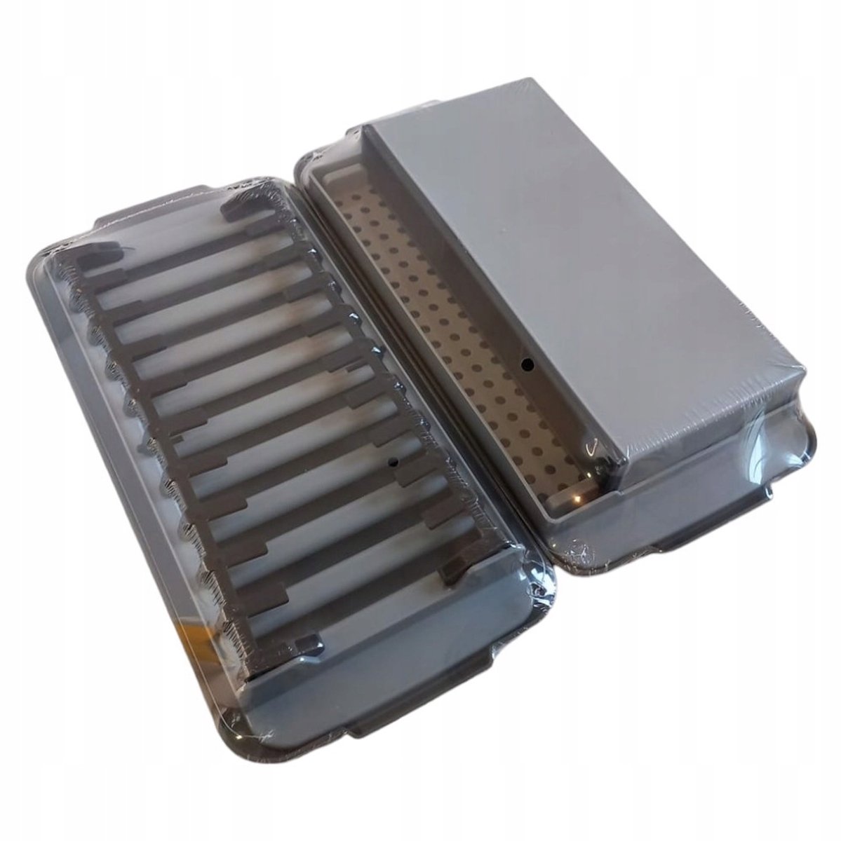 2-in-1 Bestek- en Bordafdruiper - Compact Grijs Keukenaccessoire