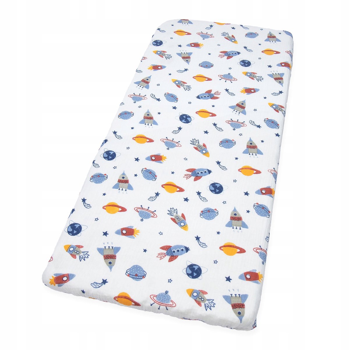 Merkloos Muslin Hoeslaken 50x83 cm met Elastiek - Zacht & Ademend