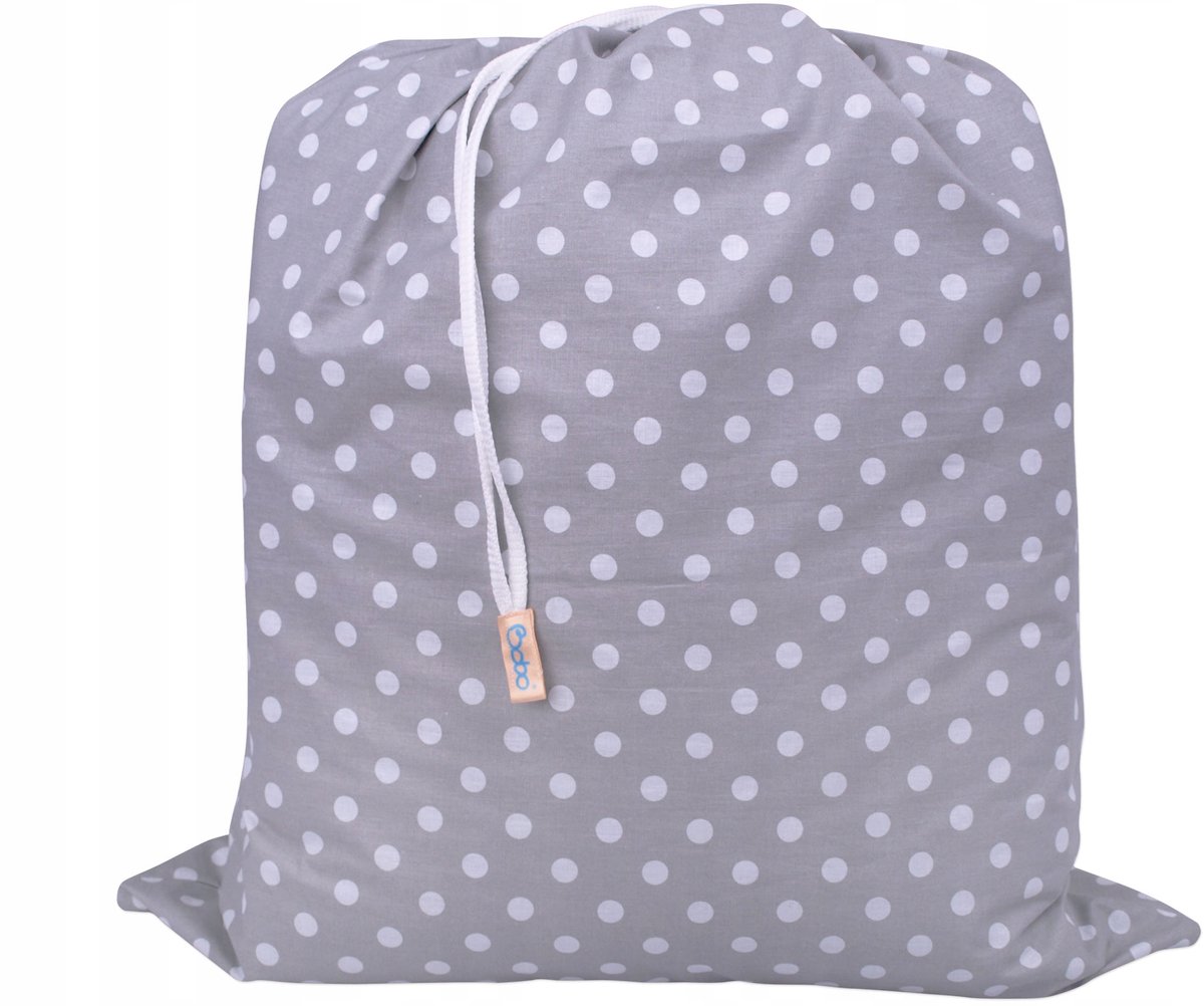 Kinderdagverblijf Beddengoed Zak 63x53 cm Grijs met Stippen