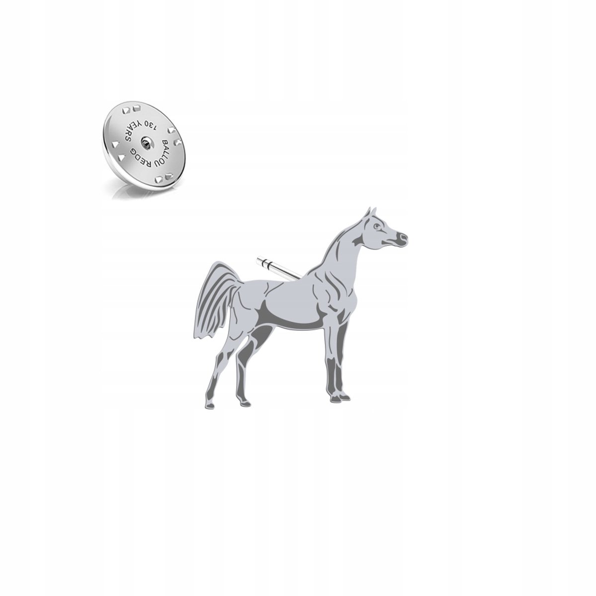 Zilveren Broche Arabisch Paard 925 - Uniek Dames Sieraden Cadeau