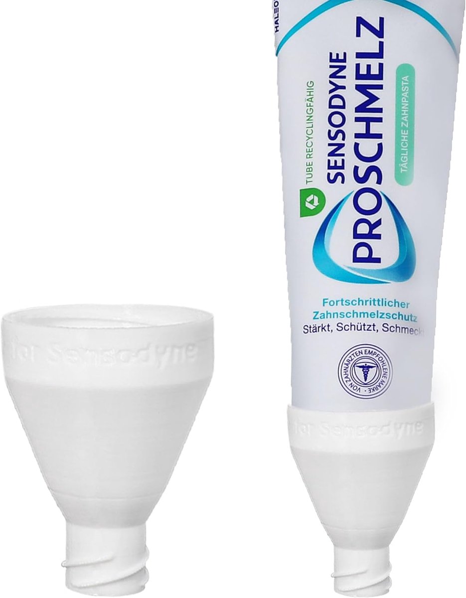 Tandenpasta Dispenser Adapter - Set van 2 - Geschikt voor Sensodyne - Eenvoudige bevestiging - ShopVlot