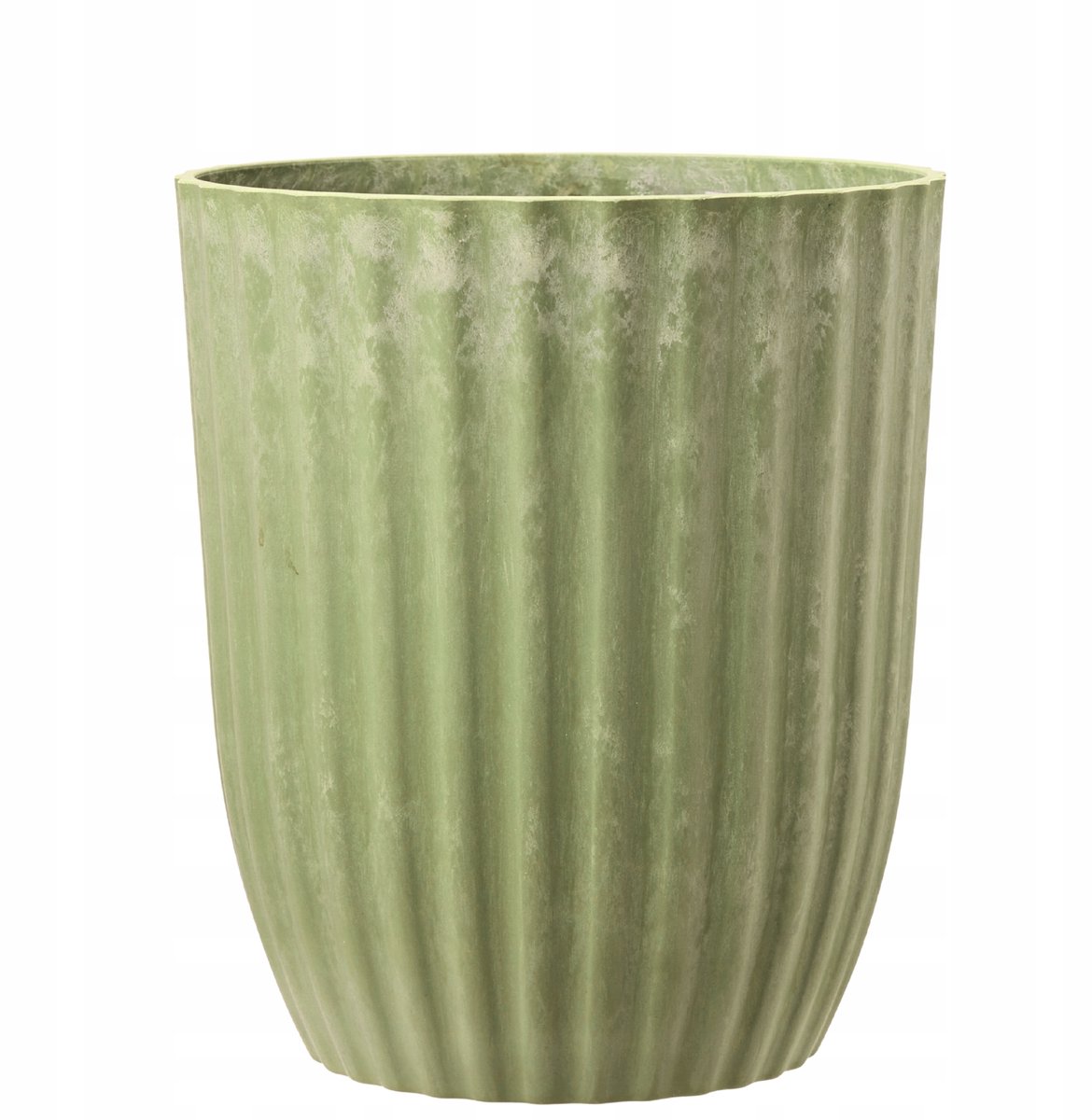 Decoratieve Hoge Pot, Groen, 27x23cm, Gerecycled Kunststof