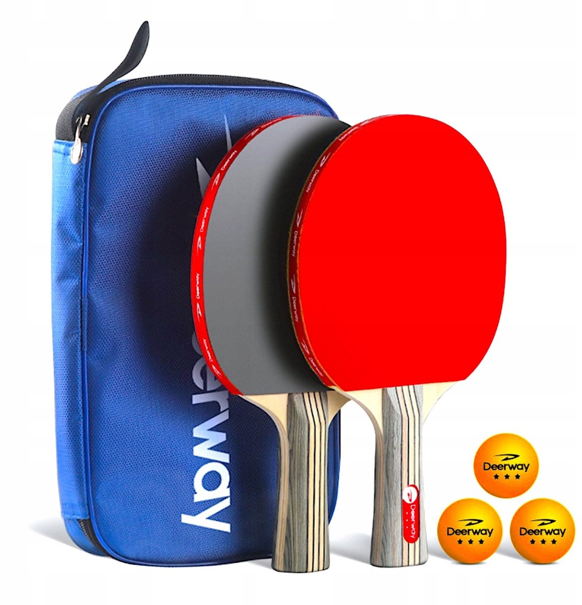 Professionele Tafeltennis Rackets + Schoffels + 3 Ballen