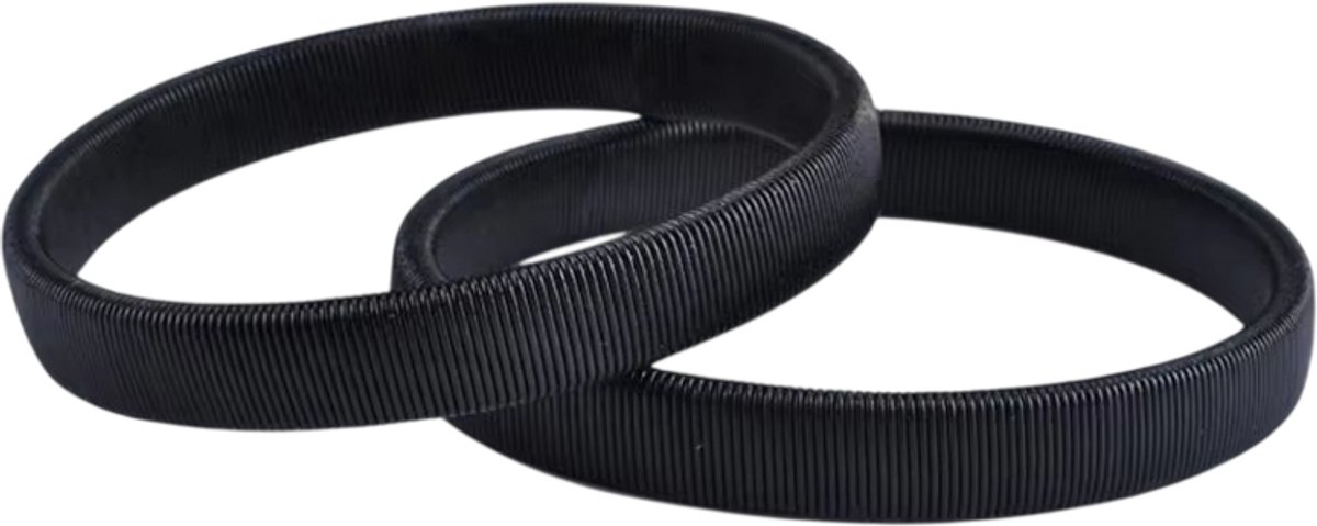 Mouwophouders voor Overhemden – Unisex Antislip Mouwbanden, Elastische Stretch Armbanden voor Overhemden en Kledingaccessoires - Zwart