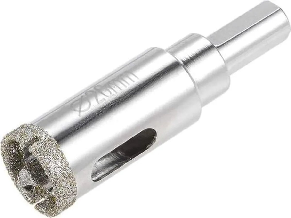 Diamantboren, glasboren, centreerboren Geschikt voor 20 mm dik fijn glas en keramische tegels.