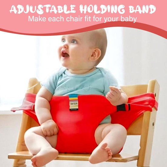 Veiligheidstuigje voor kinderstoel – Geschikt voor kinderstoelen – Accessoire voor kinderstoel – Kinderstoel – Kruismodel tuigje – Veiligheidsriem voor baby's – Zwart — afbeelding 4