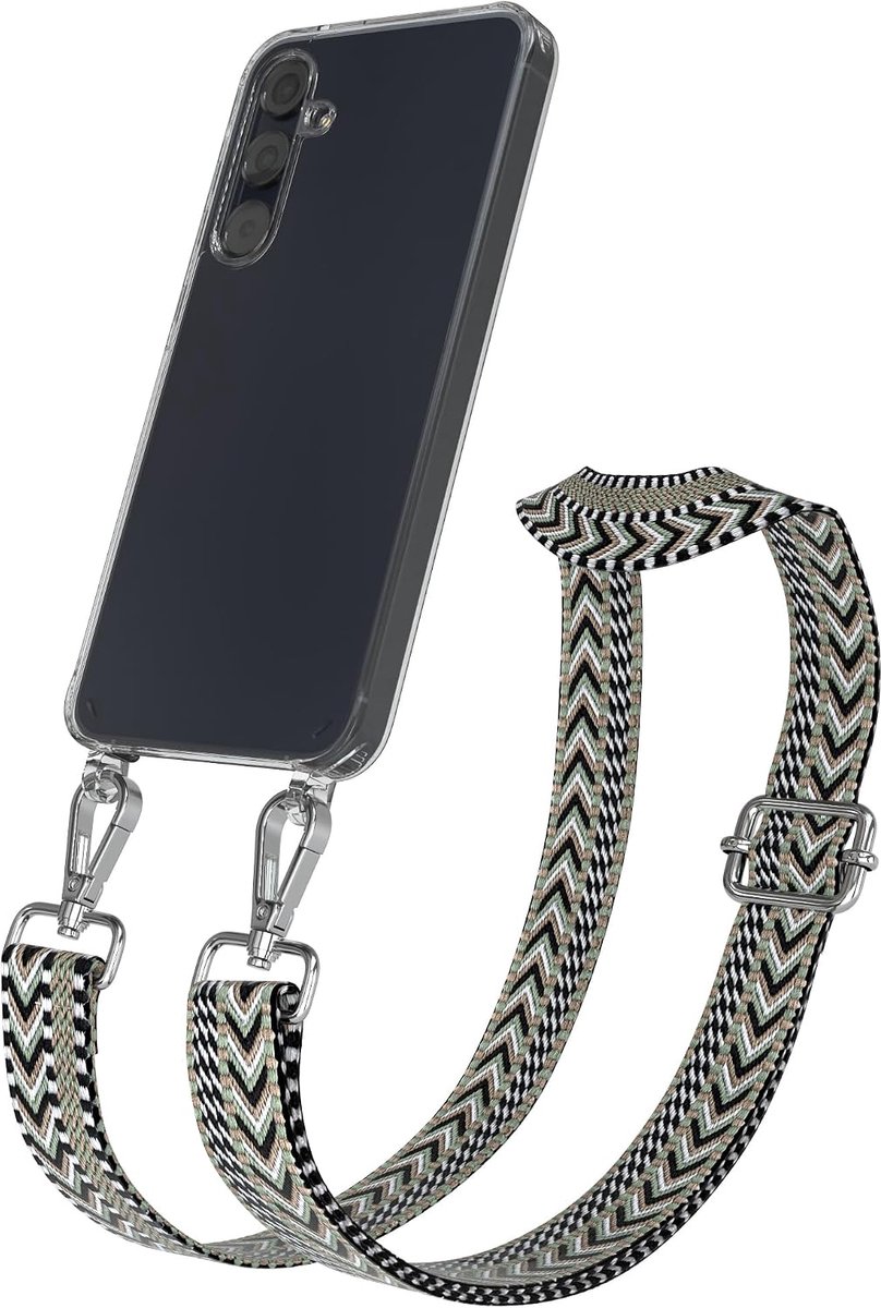 EAZY CASE - Adjustable crossbody chain for mobile phones, compatible with Galaxy A55 silicone case with shoulder bag - ShopVlot
