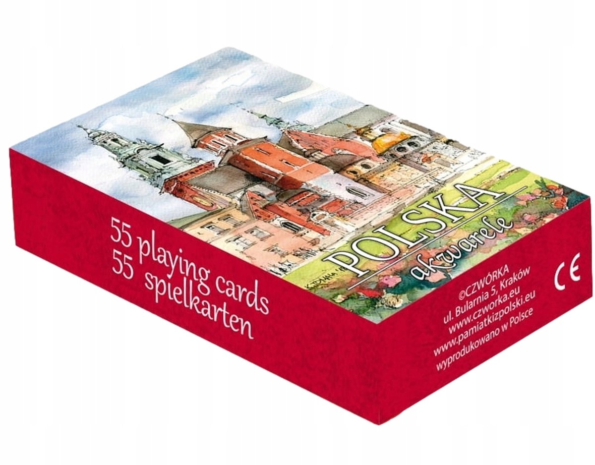 Poolse Aquarel Speelkaarten - 1 Deck