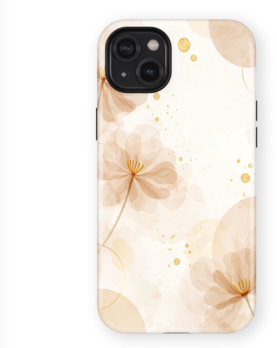 DripCase - Bloom Collection Backcover met Mag geschikt voor iPhone 15 Plus - Golden Blush