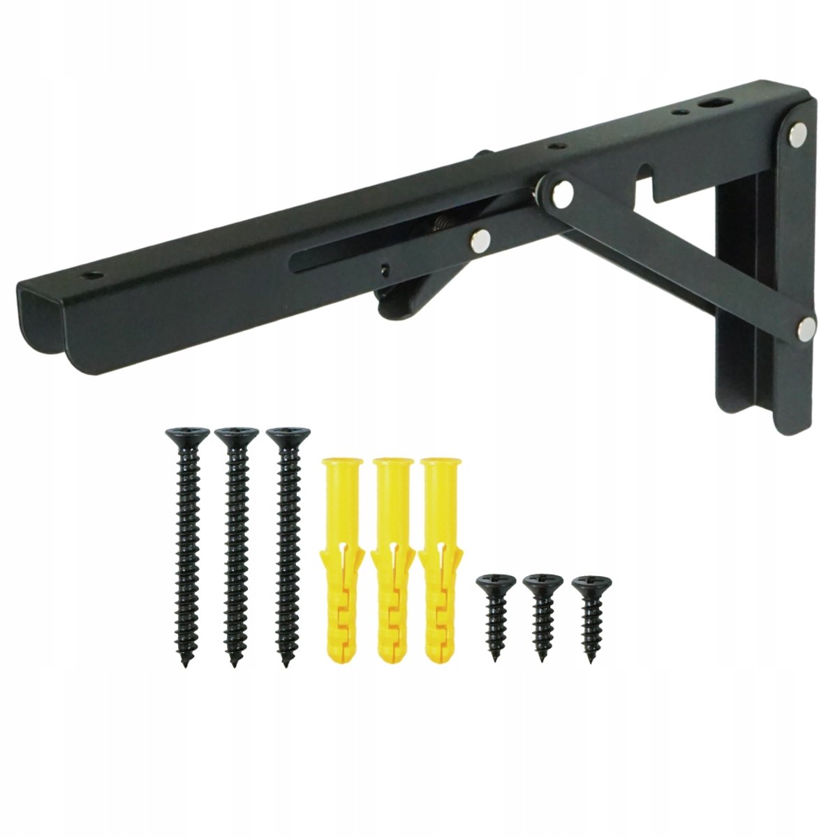 Opklapbare Plankdrager L 305mm Zwart - Loft Design