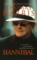 Portret van Thomas Harris met hoed en zonnebril, titel Hannibal onderaan.