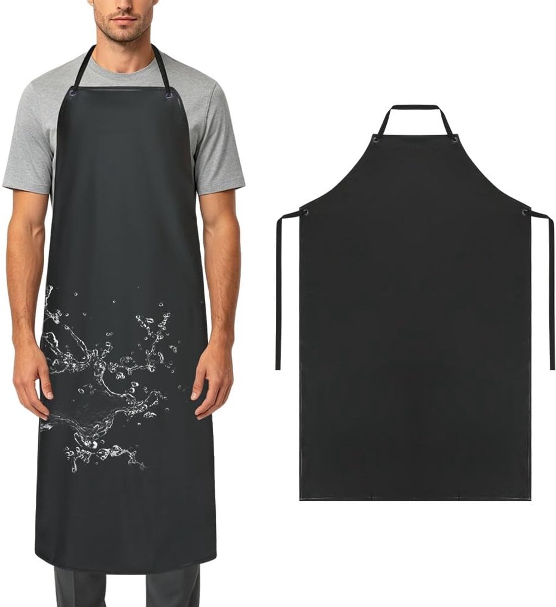 Waterdichte schort - regelbare maat - kunststof - ideaal voor het koken - ShopVlot