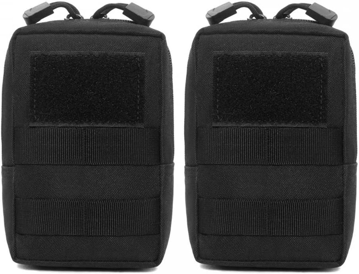 Tactische honden zijtassen 2pcs - 1000D nylon - robuuste MOLLE bevestiging - ideaal voor outdoor gebruik - ShopVlot