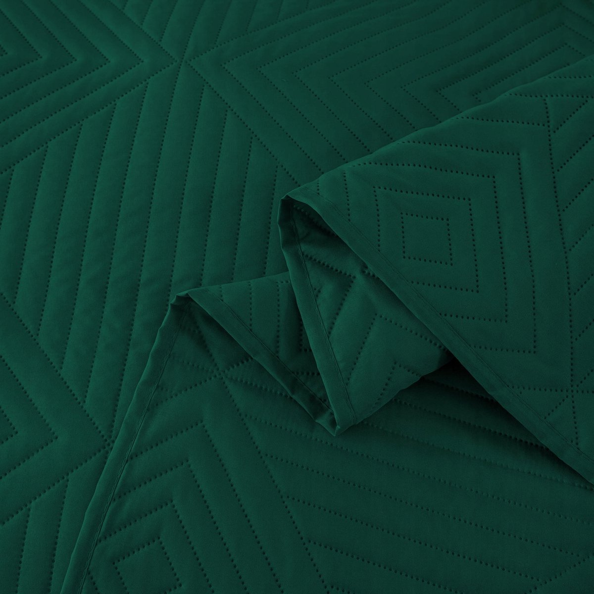 Dubbelzijdige Dekbedovertrek 170x210cm - Flesgroen