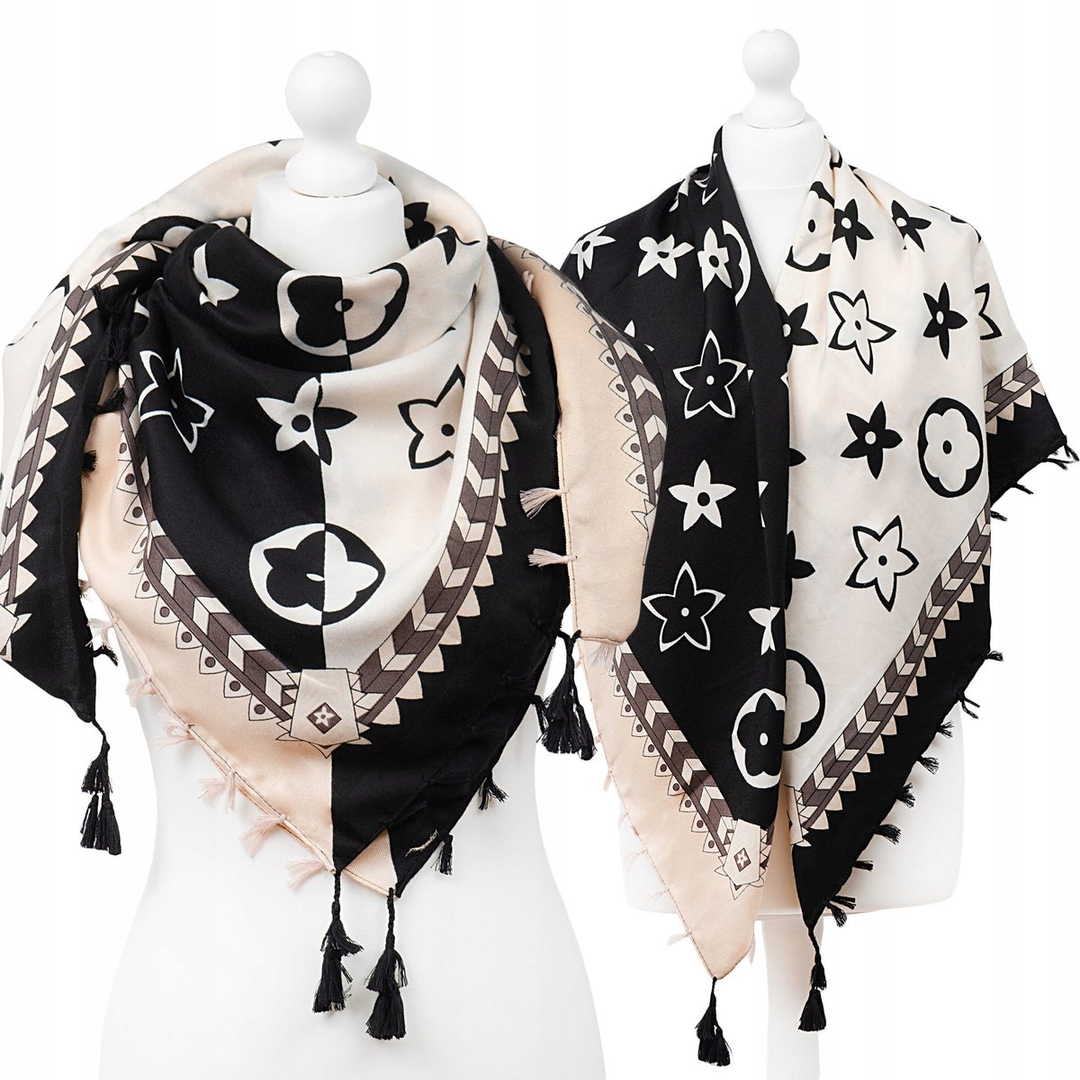 Folkloristische sjaal Foulard - Etnisch en geometrisch