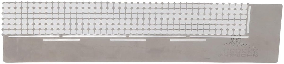 Verflineaal 14×8×1 - DIY Borduurverf Ruler - 216 gaten - Gemakkelijk schilderen - ShopVlot