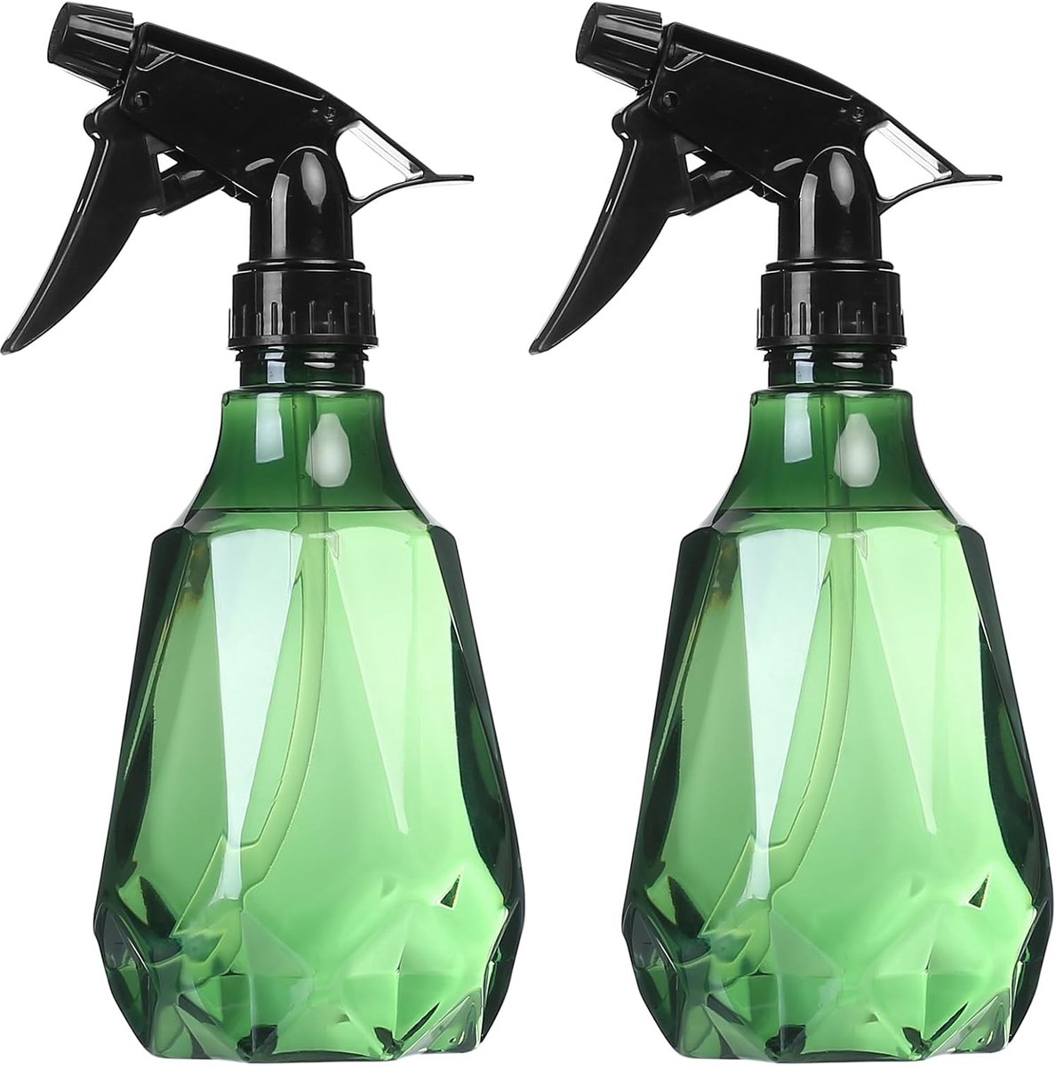 Plantenspuit Set van 2 - 500 ml Lege Sproeiflessen om te Vullen - Herbruikbare Waterverstuiver voor Planten en Schoonmaak - Universele Sproeier voor Haar en Autoonderhoud