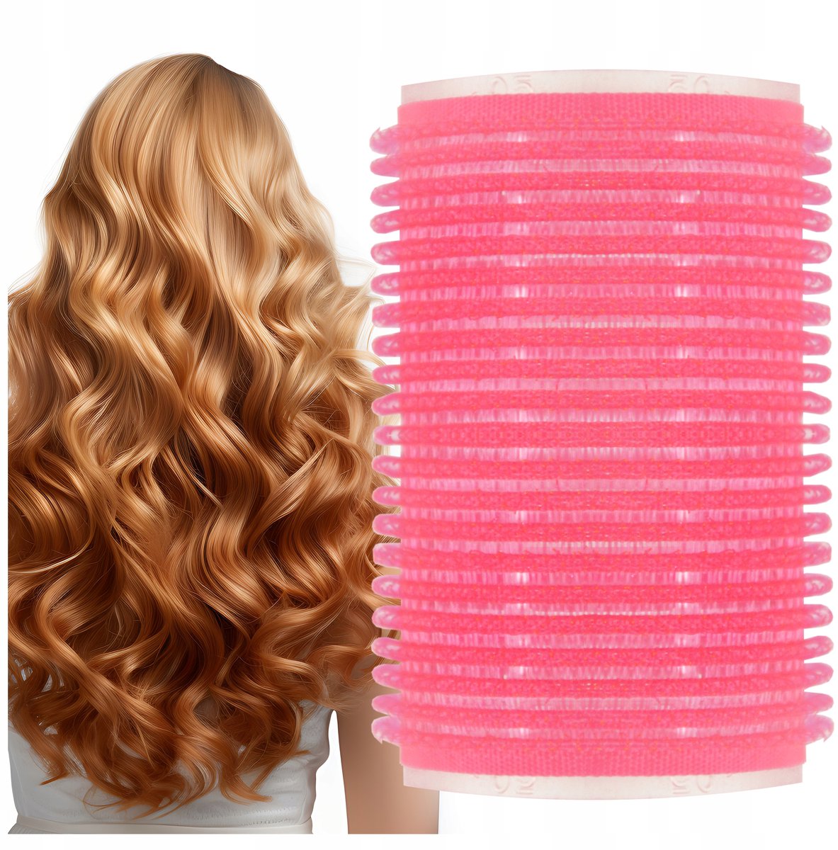 Grote Klittenband Haarrollers 44mm - 6 Stuks voor Mooie Krullen