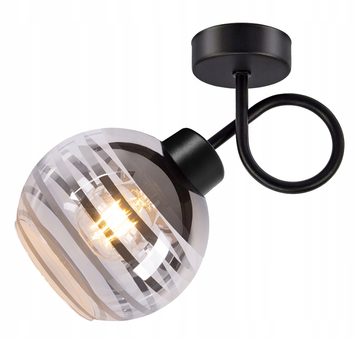 Glazen Wandlamp & Hanglamp E27 Loft Stijl - Kogelvorm