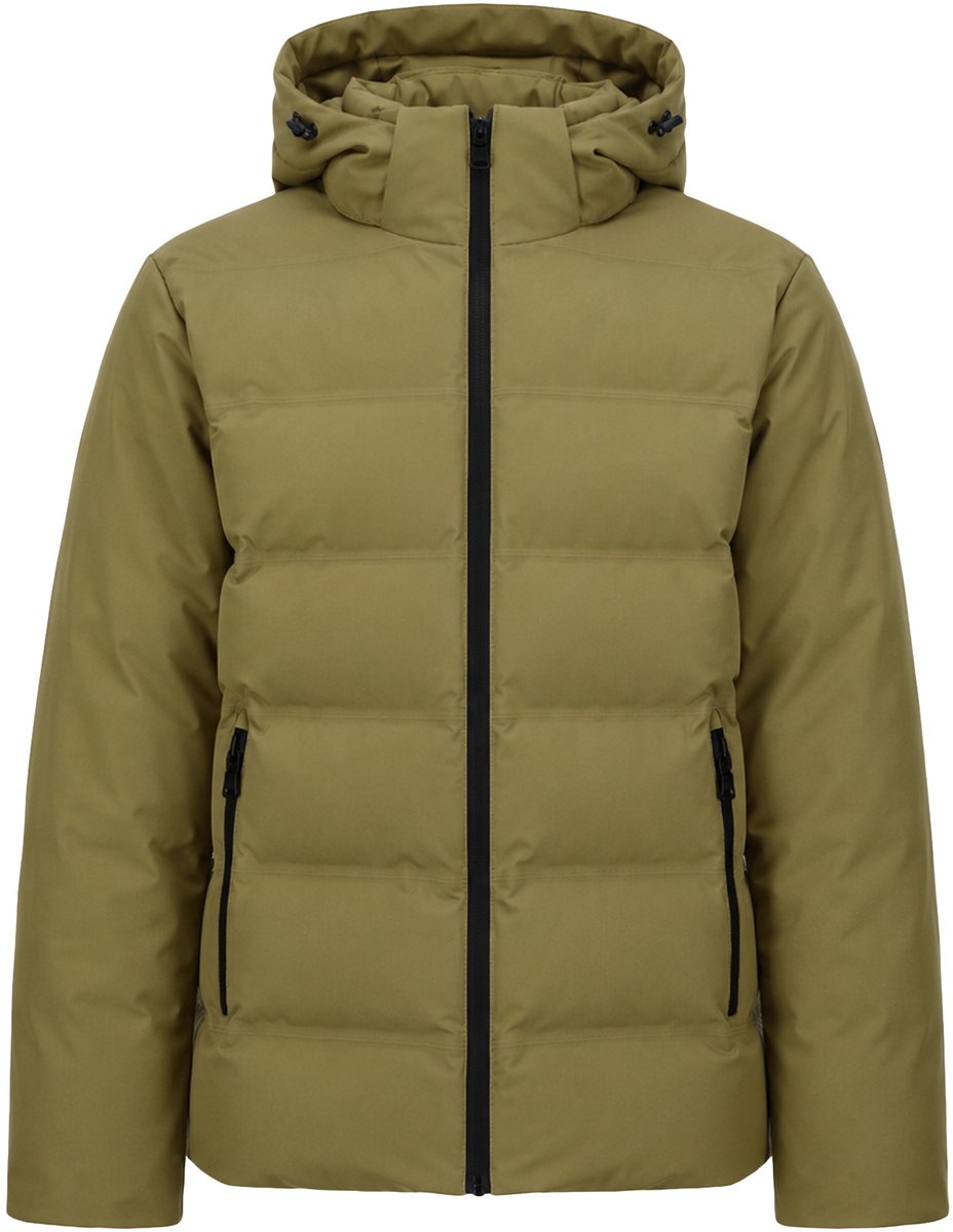 ALLTHEMEN Heren Winterjas Pufferjas - Afneembare Capuchon - M