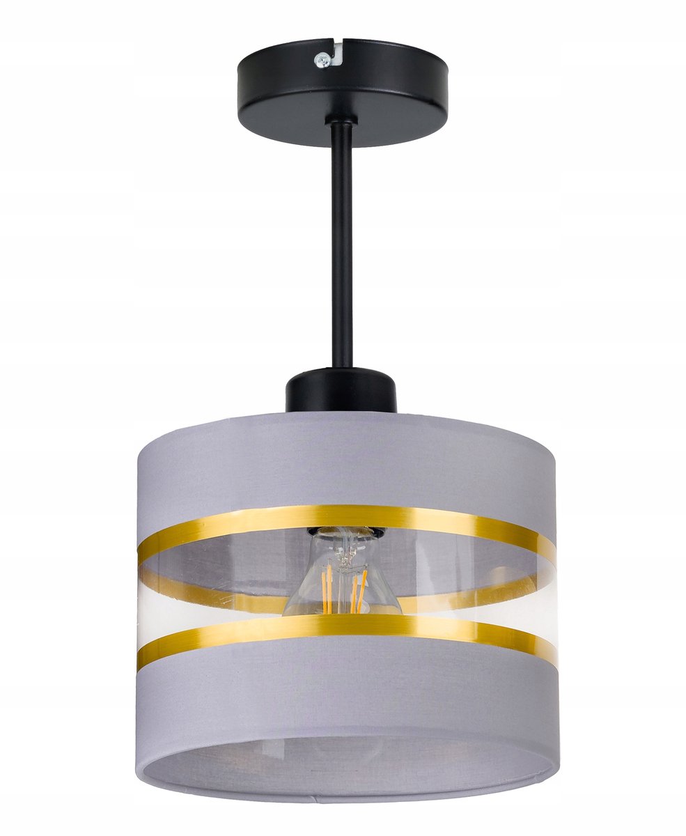 Hanglamp Plafondlamp Abat-jour Cilinder 20cm Goud Zilver