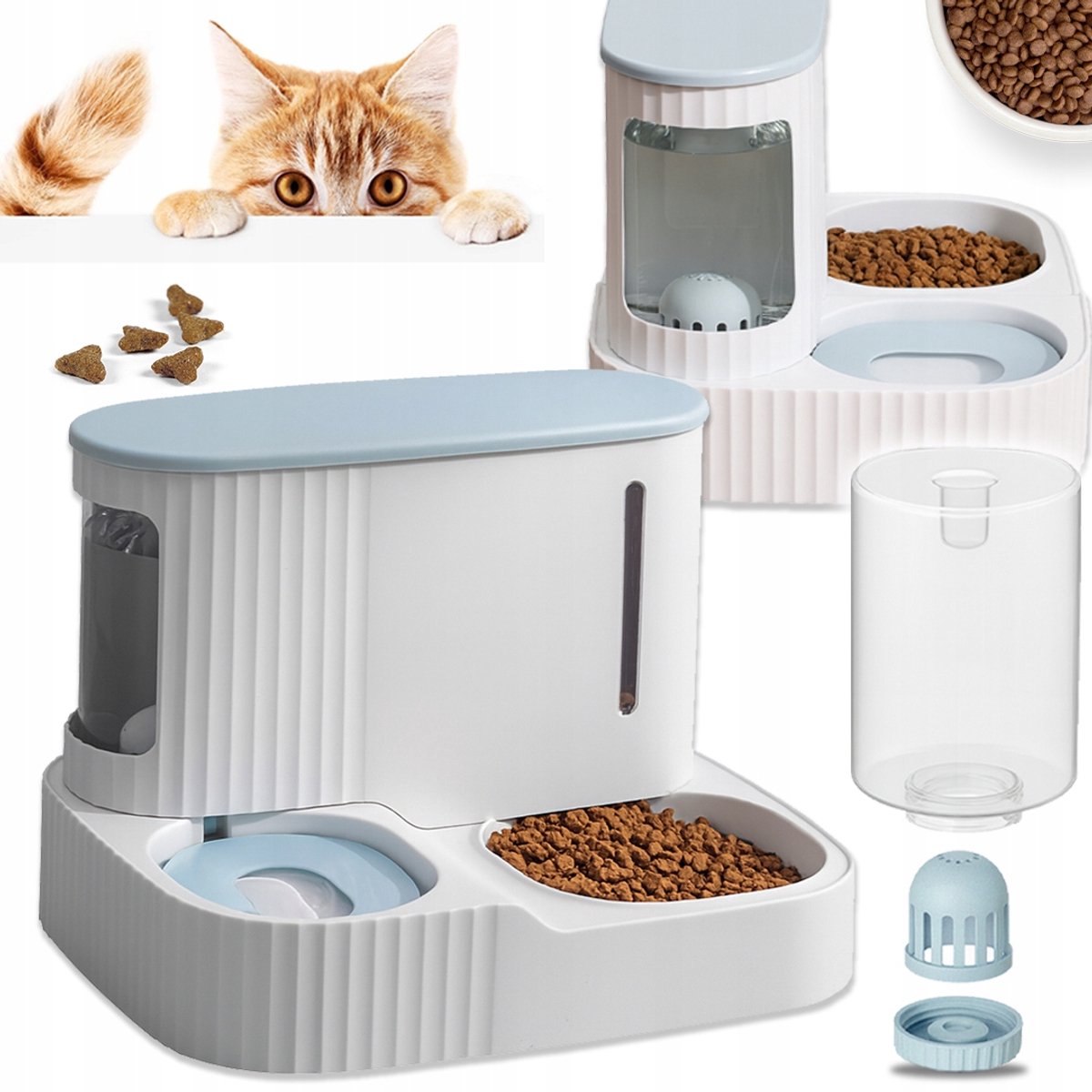 Automatische Voer- en Waterdispenser voor Honden en Katten 3,85L