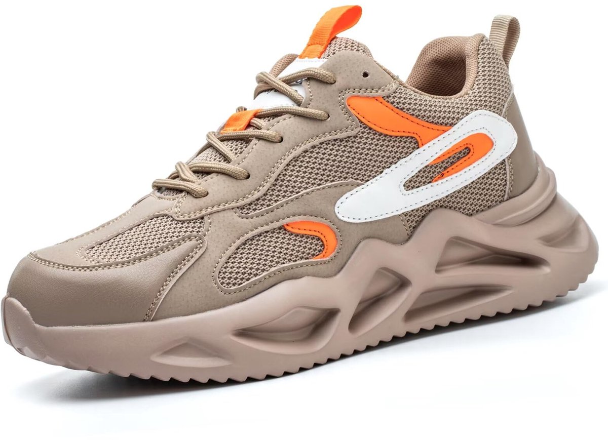 Annvia Stalen Neus Trainers Mannen Vrouwen Veiligheid Trainers Lichtgewicht Ademend Antislip Werkschoenen Veiligheid - ShopVlot