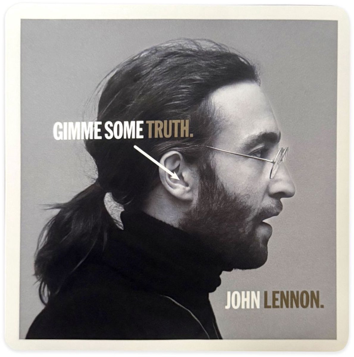 John Lennon - Truth Album Sticker - Grijs/Multicolours