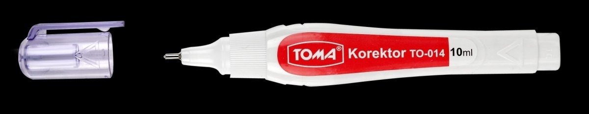Toma Vloeibare Correctiepen Set - 12 Stuks, 10ml, Sneldrogend