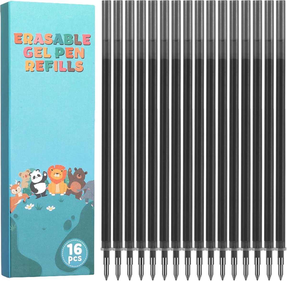 Thboxes 0.7 mm Erasable Replacement Refills, Compatible with Legami Gel Pens, Dark Grey, Erasable Ink Refills, Roller - ShopVlot