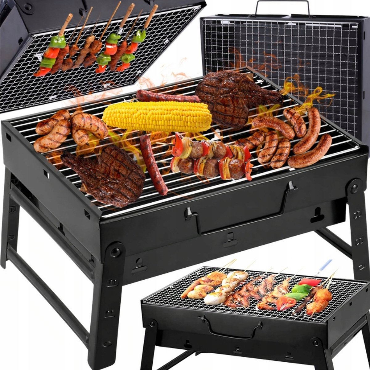Draagbare Campinggrill - Opvouwbaar in Kofferformaat