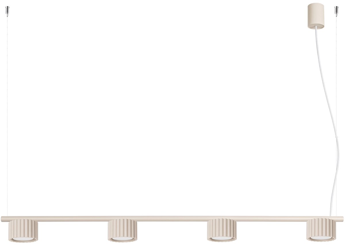 Sollux Lighting Kroonluchter AURA - Gx53 - beige - aluminium - 122x10x208cm