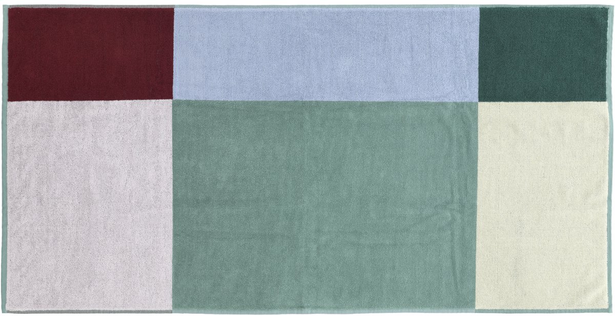 Södahl organic Colour Block Handdoek 70 x 140 cm Lilac