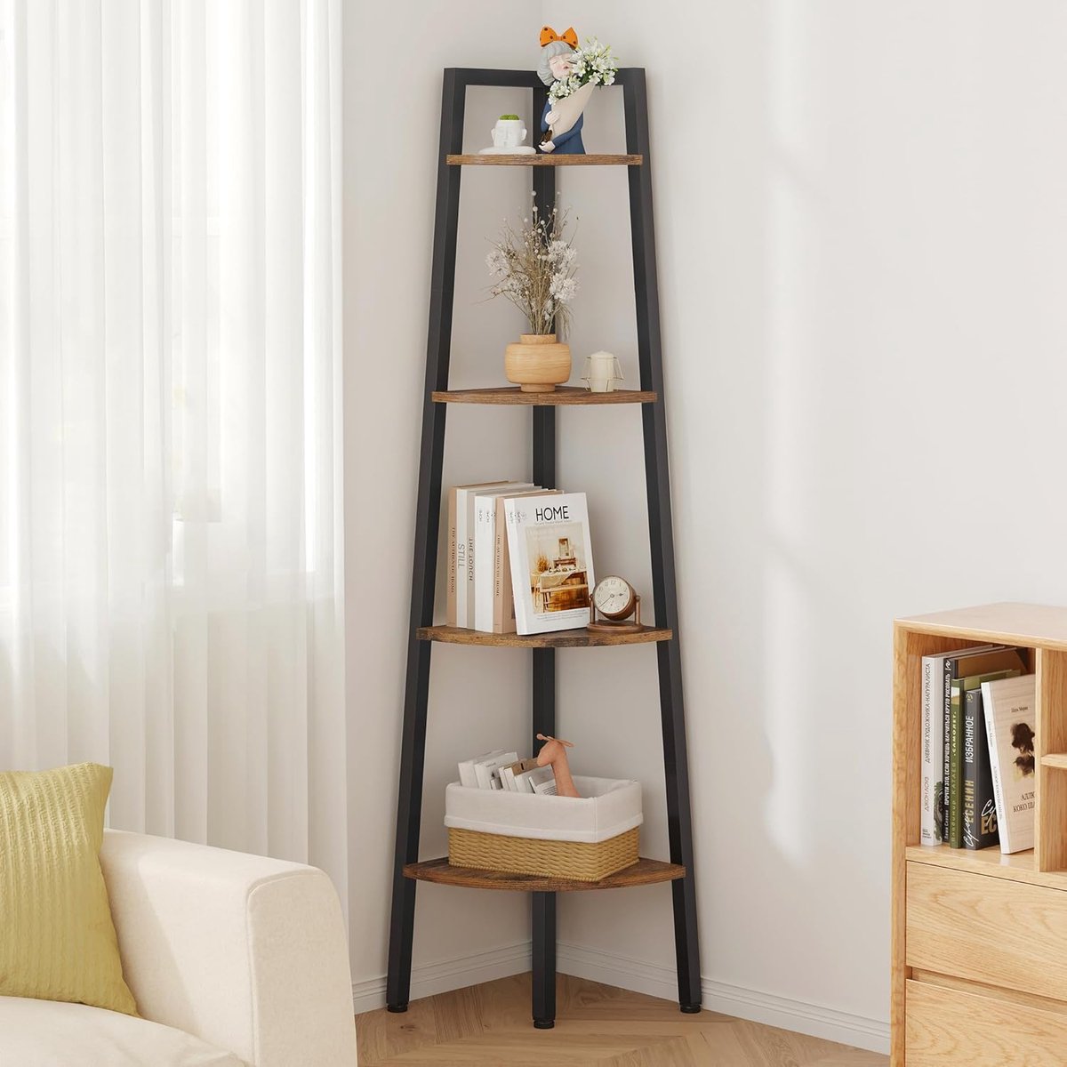 Hoctieon 4 Tier Corner Shelf - ShopVlot