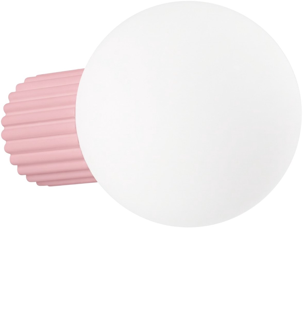Sollux Lighting Wandlamp Halo - G9 - roze - aluminium/glas - 12x17x12cm