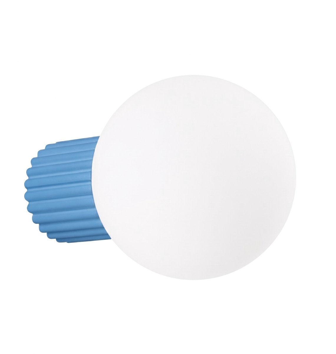 Sollux Lighting Wandlamp Halo - G9 - lichtblauw - aluminium/glas - 12x17x12cm