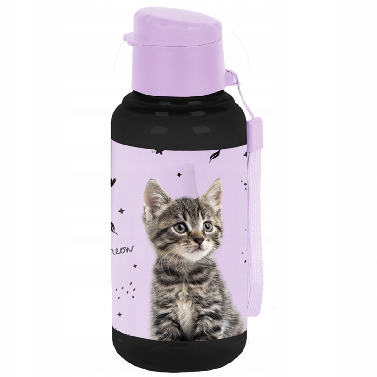 Paso Bidon 500ml Katten Meisjes - BPA-vrij, Lekvrij, Inclusief Band