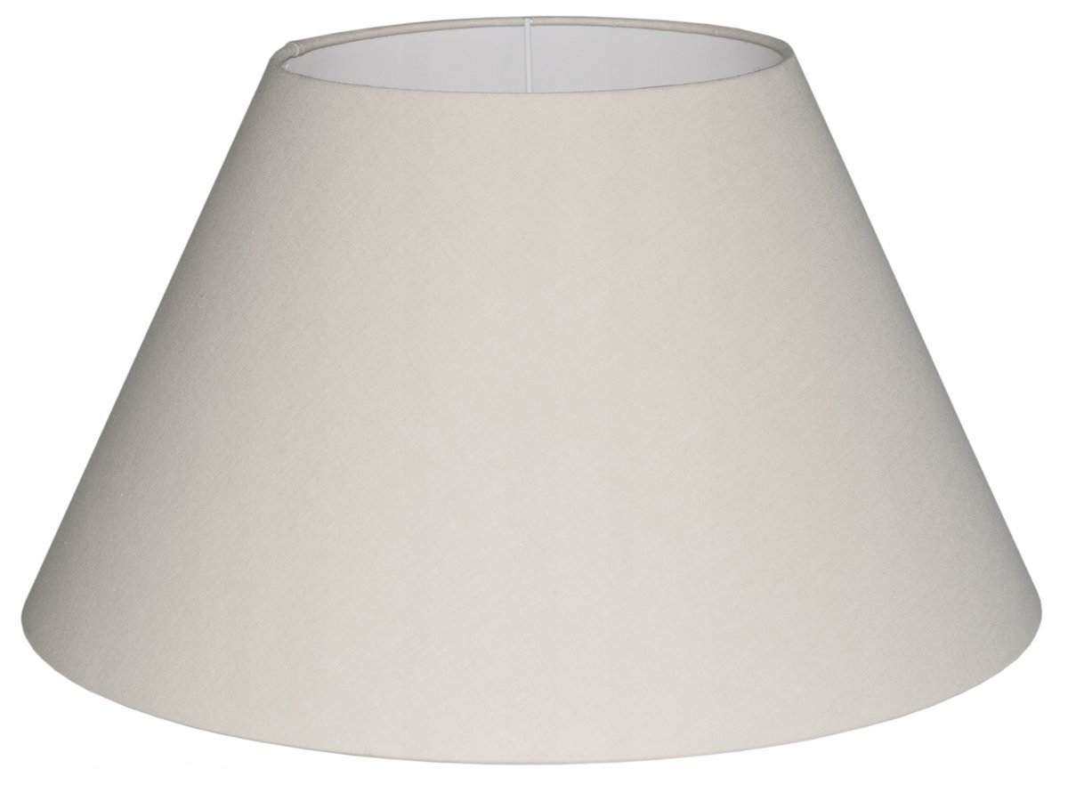 Beige Kegelvormige Lampenkap 25cm E27 Met Omgevouwen Rand