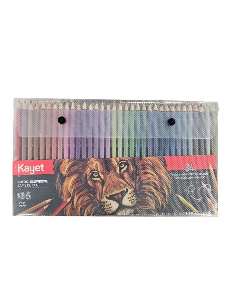 Kleurrijke Potlood Kleurenset - 136 Stuks met 34 Metallic Kleuren