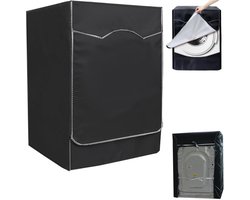 1 stuk - Hoes voor wasmachine met voorlader - Hoes voor droger - Stofkap voor wasmachine - Deksel voor droger - Waterdicht, stofdicht en zonbestendig - 60×60×85 cm - Zwart - Geschikt voor wasmachines met voorlader, drogers