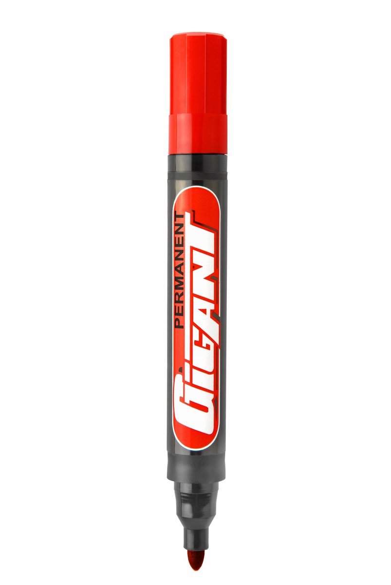 Kamet Gigant Rode permanente marker, waterdicht, 2,5 mm